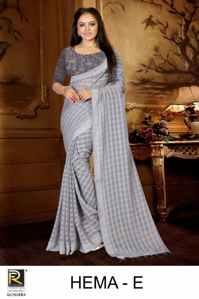 Ronisha Hema Ethnic Wear Wholesale Georgette Saree Collection 